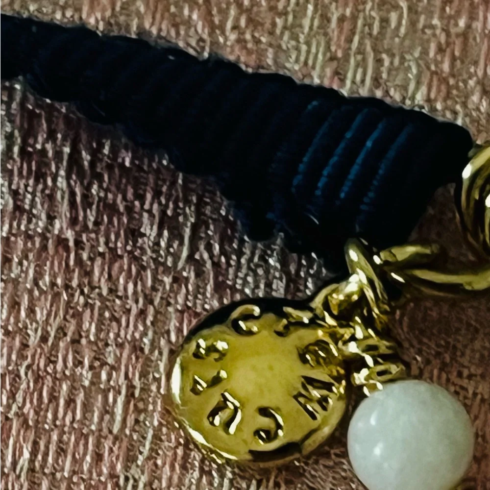 Crewcuts blue floral necklace with grosgrain ribbon tie